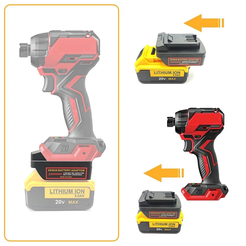 Battery Adapter For Dewalt 18V-20V Battery Conversion For SKIL 20V Lithium Battery Tool Converter Battery Adapter