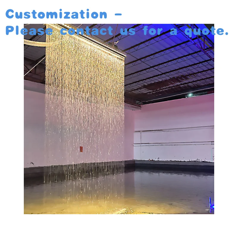 

custom.Dikai Modern Stainless Steel Waterfall Rain Curtain Outdoor Garden Home Restaurant Hotel Lake