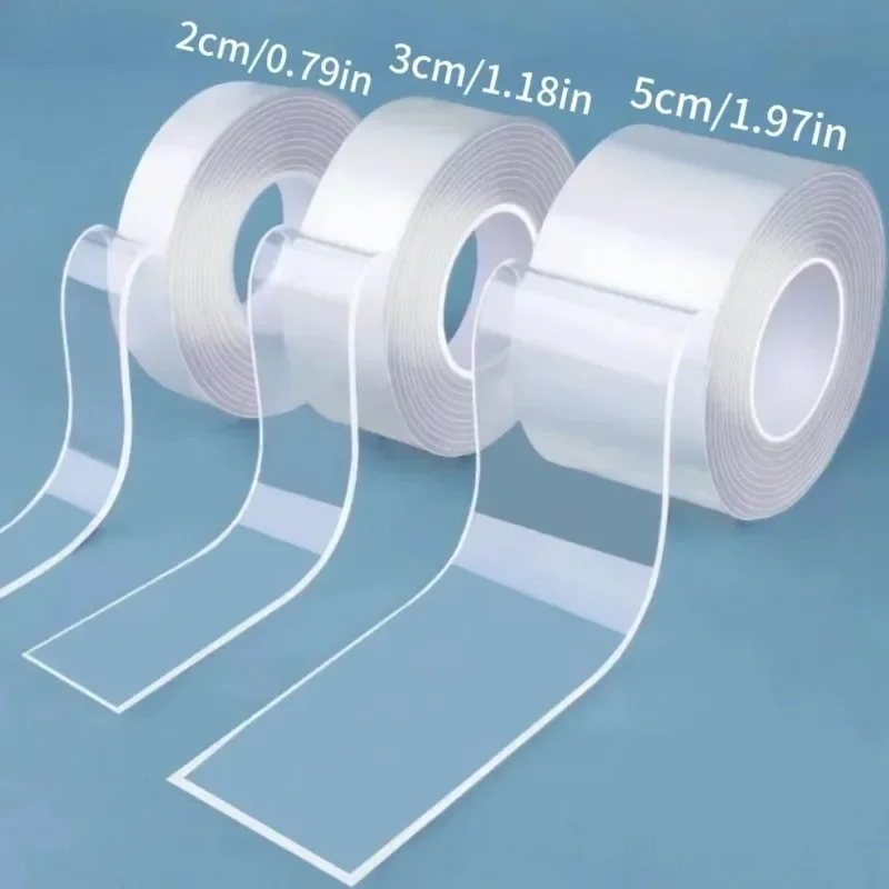 Double Sided Adhesive Nano Tape 1-5M Reusable No Trace Waterproof Ultra-strong Wall Tape Strip Clear Mounting Tape
