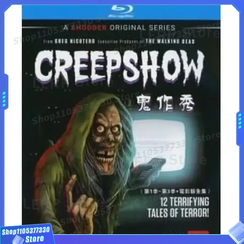 

BD Blu-ray High Definition American Drama Ghost Show Creepshow Seasons 1 to 4 Plus Movie Version Complete 6-Disc Box Set