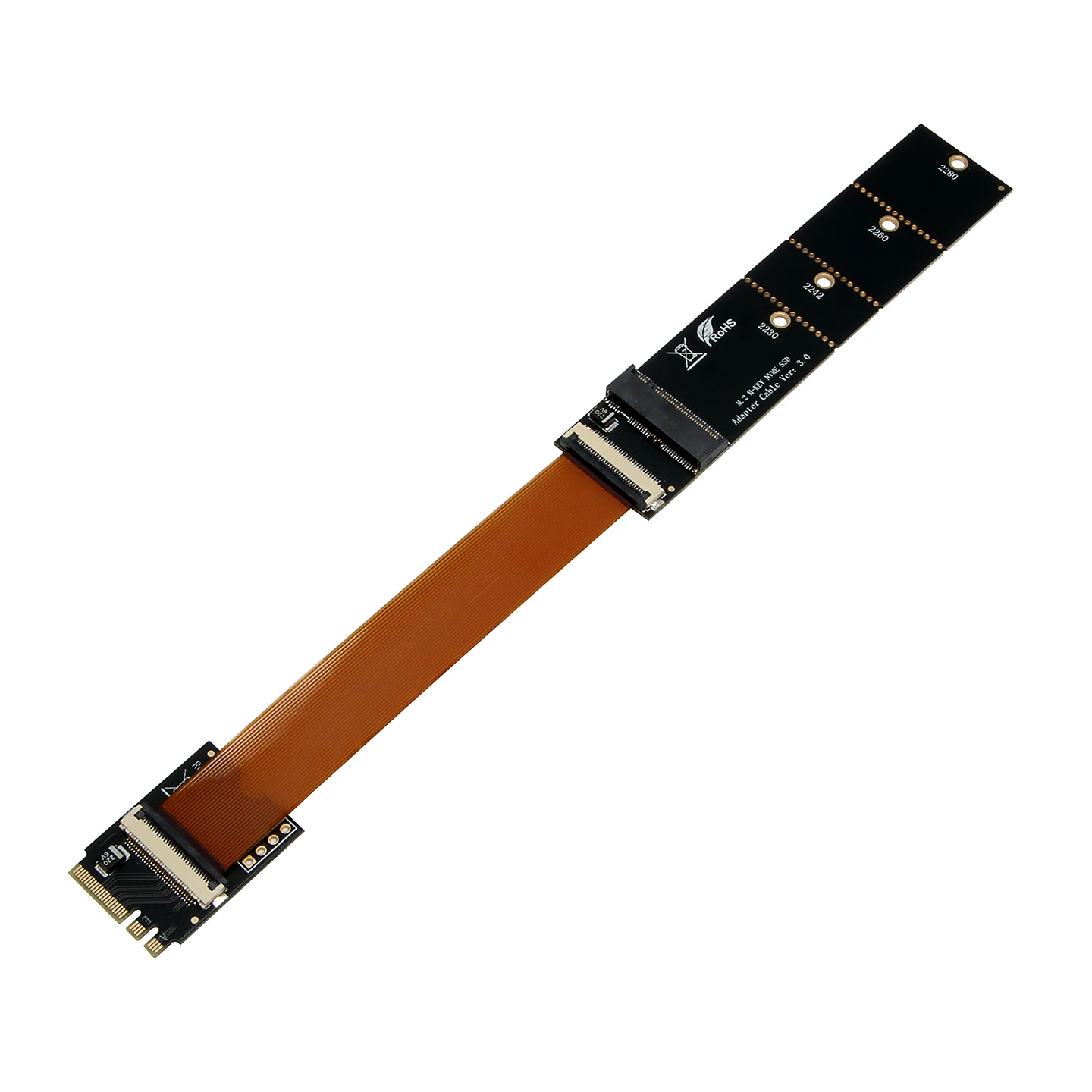 M.2 Key A/E to NVME PCIE 3.0/4.0 Adapter High Speed ​​SSD Converter Card Desktop/Laptop Free Tools 2230/2242/2260/2280 Support