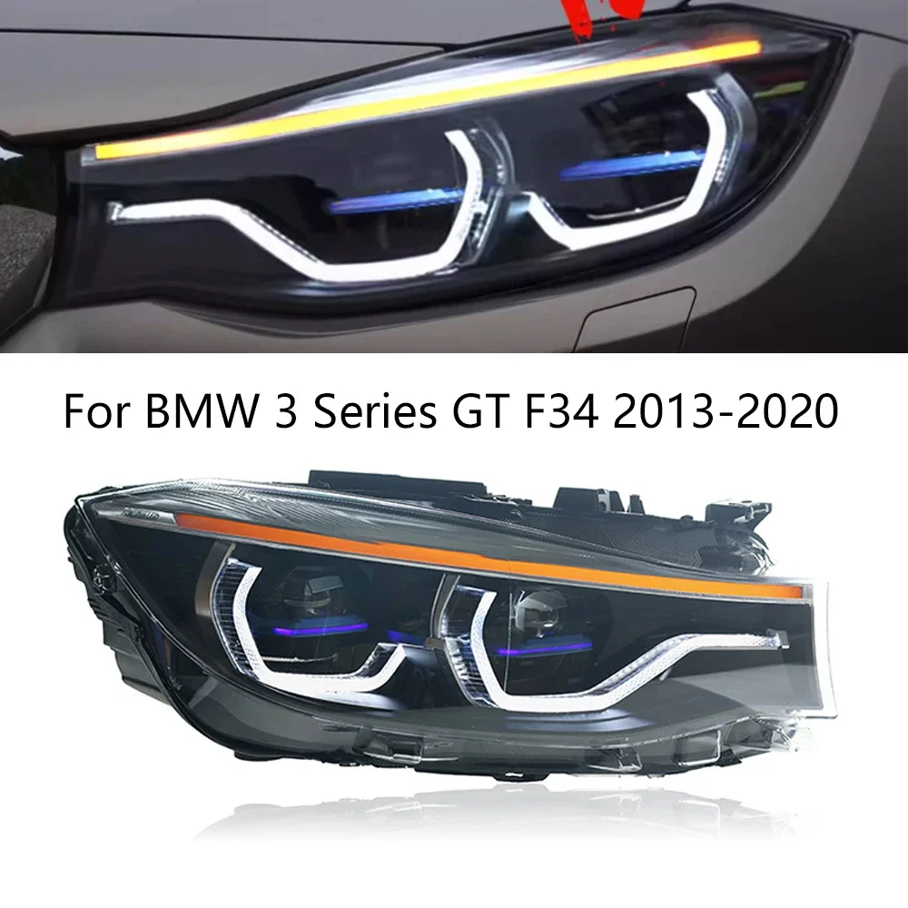 

Автомобильные фары для BMW F34, светодиодные фары, линзы проектора 2013-2020, 3 серии GT, сигнальные фары Drl, автомобильные аксессуары