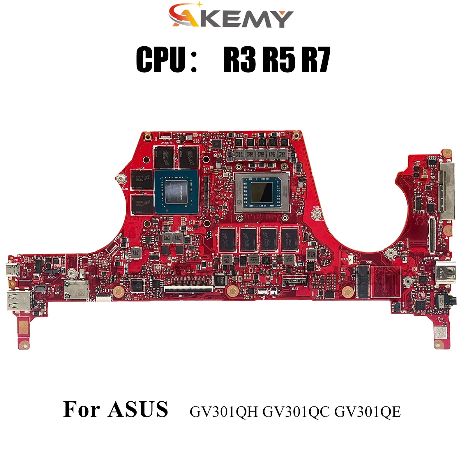 

GV301QH Laptop Motherboard For ASUS ROG GV301QC GV301Q GV301QH GV301QE Notebook Mainboard With R3 R5 R7 CPU 100% tests OK stk