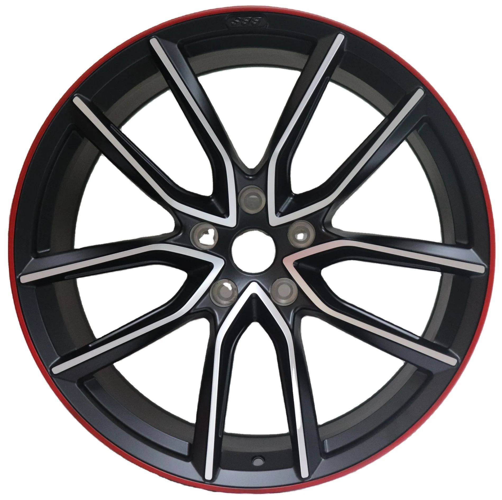 

19 20 Inch New Black Finish Forged Passenger Car Wheels for Aluminium Alloy Multi-Spoke Design