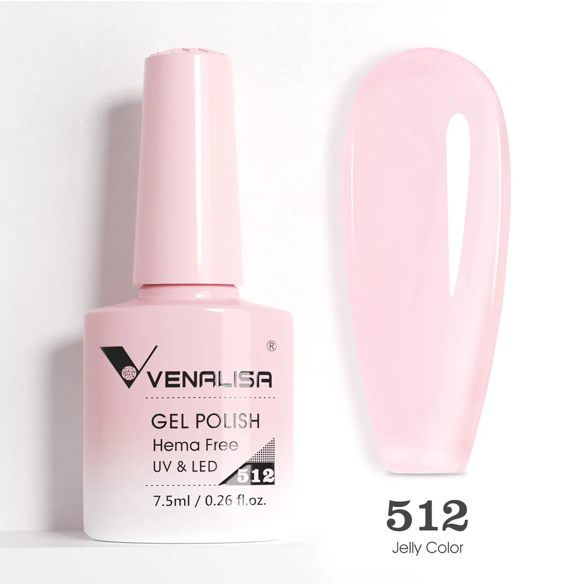 Venalisa 7,5ml HEMA-freier Nude Pink Nagelgel-Lack UV LED Maniküre Jelly Gel Nagellack zum Ablösen für perfektes Nagelfinish – Detail 17