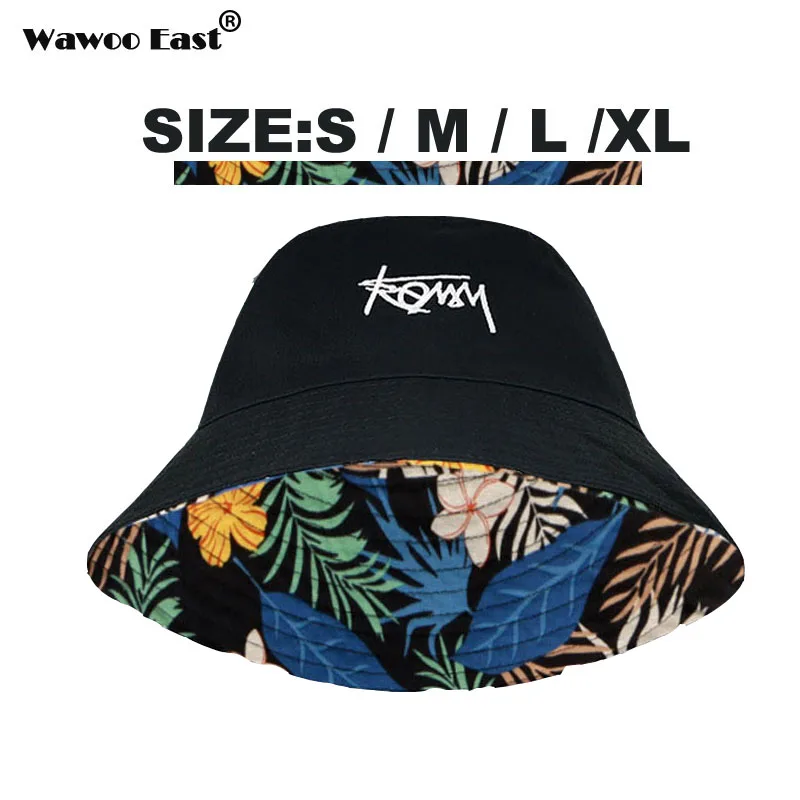 Big Head Size Fisherman Hat Male Reversible Hawaii Korean Autumn Hats for Men Casual  Panama Hat Bob Hip hop Bucket Hat Men Caps