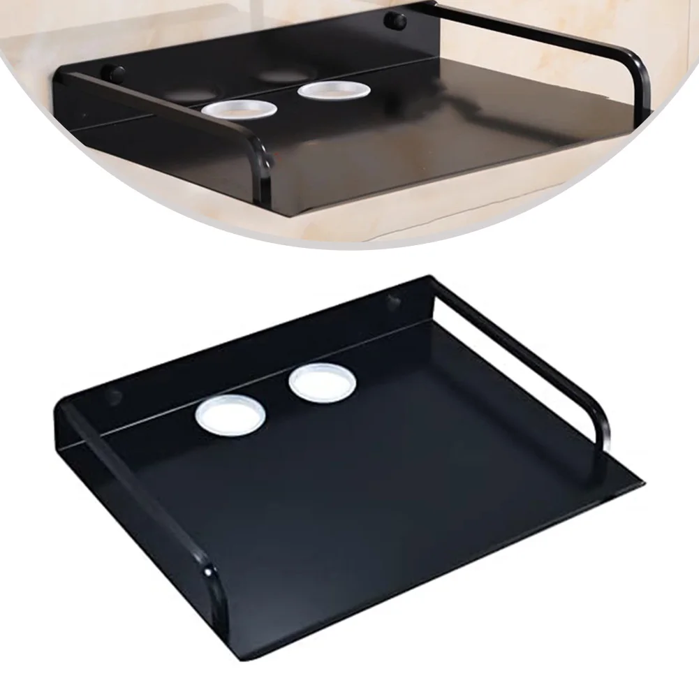 Scaffale per proiettore per montaggio a parete per router per console di gioco TV Box Media Box con guardrail e design salvaspazio