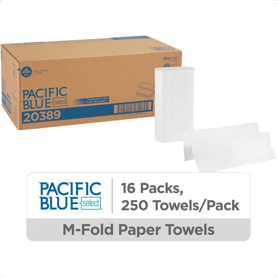 Pacific Blue Select Multifold Paper Towels by GP PRO 20389 250 Paper Towels Per Pack 16 Packs Per Case