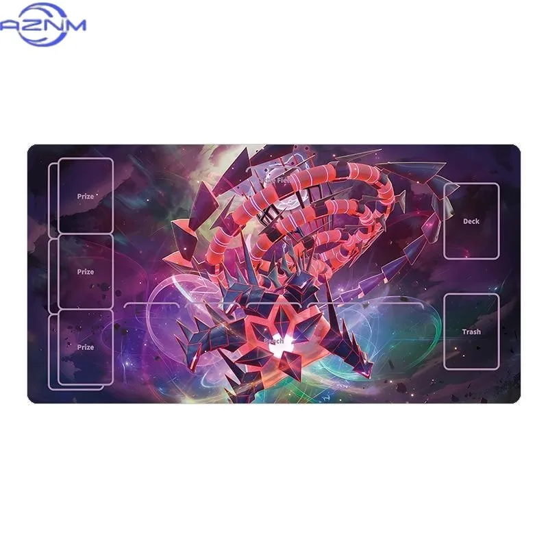Dark Style Legendary Pokemon Collection TCG Mouse Pad, Waterproof Non-Slip Trading Card Game Play Mat