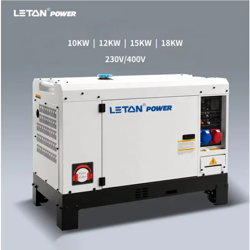 LETON POWER Wholesale Silent Type 10Kw 12Kw 12Kva 15kva Electric Generators Suppliers Electrical Power Plant for Home Use