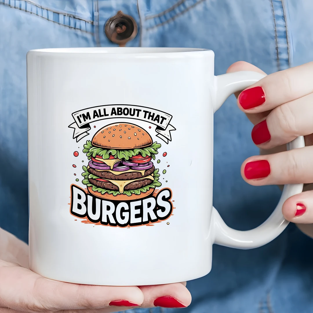 

11oz cartoon hamburger mug + kids drink cup Christmas gift family office cup