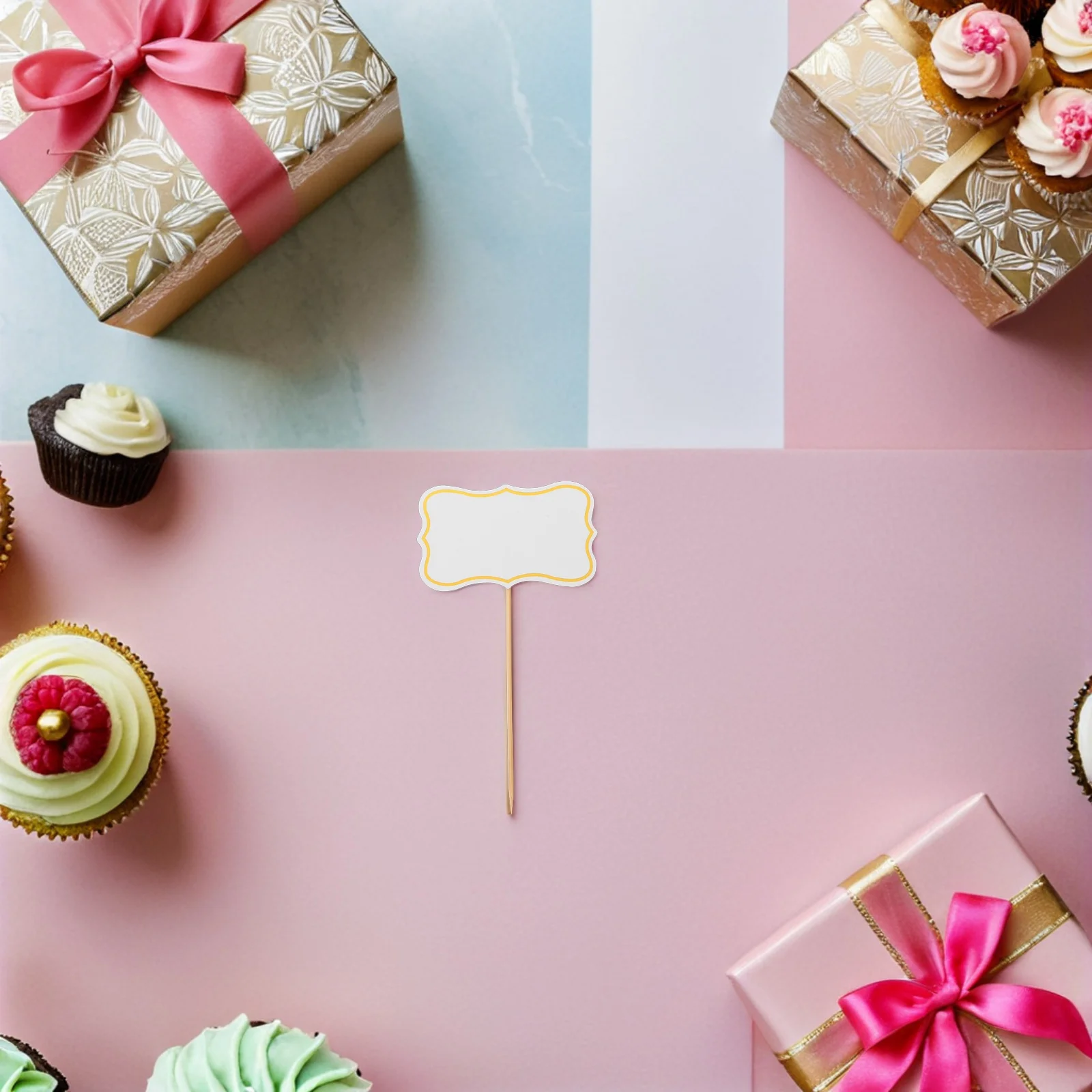 

50Pcs Cheese Markers Blank Toothpick Flags Food Safe Labels Wedding Birthday Party Charcuterie Buffet Signs Cheese Decorations