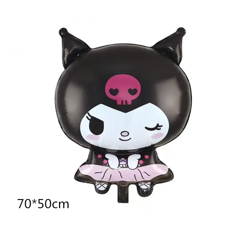 1 pz cartone animato Kuromi Cinnamoroll MyMelody Carino Sanrio Foglio di Alluminio Palla Ragazza Decorazione Del Partito Palloncino Giocattolo di