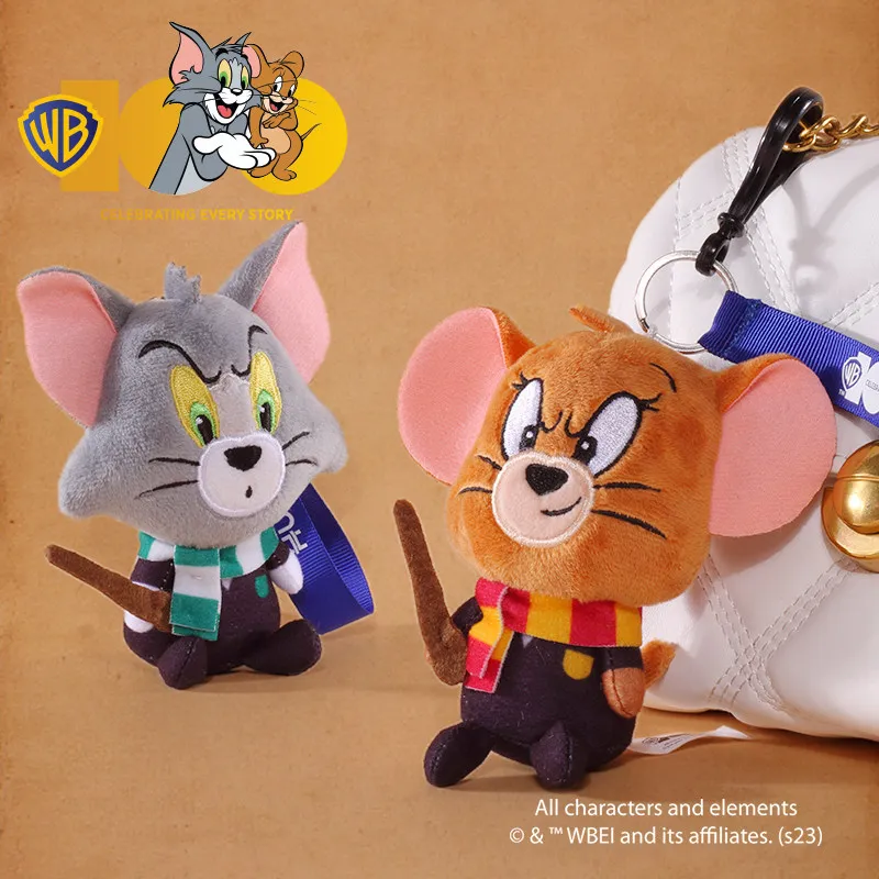 HUGKIS توم كات ألعاب من نسيج مخملي عالم السحرة زي الماوس والقط الذكرى الحيوانات المحشوة هاري بوتر تحت عنوان الدمى الناعمة