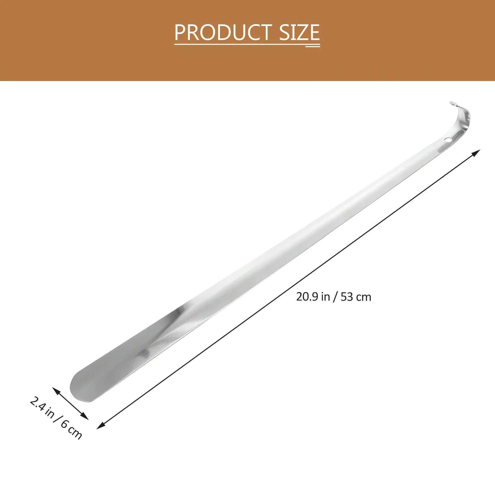 

2Pcs Portable Metal Shoehorns Stainless Steel Easy Shoe Lifters for Boots Sneakers Pantshoes 15cm 52cm Shoehorns