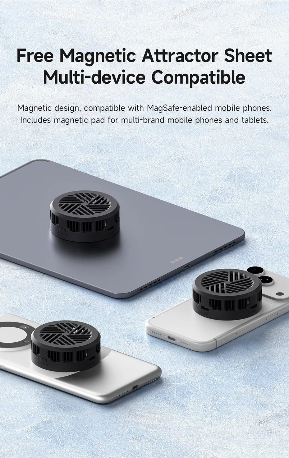 Hagibis Smartphone Cooling Fan Magnetic KH10