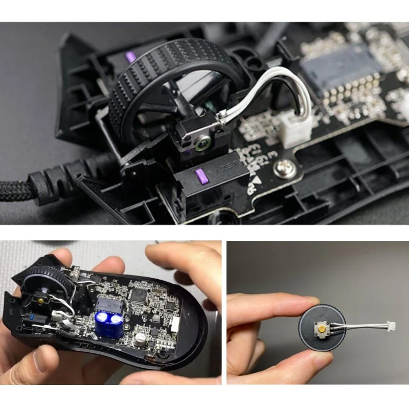 Rueda de desplazamiento de ratón codificador TTC para razer Naga 2014 / Hex V2 / Mamba 5G / Epic Chroma/conector de 2,0mm con codificador de cable