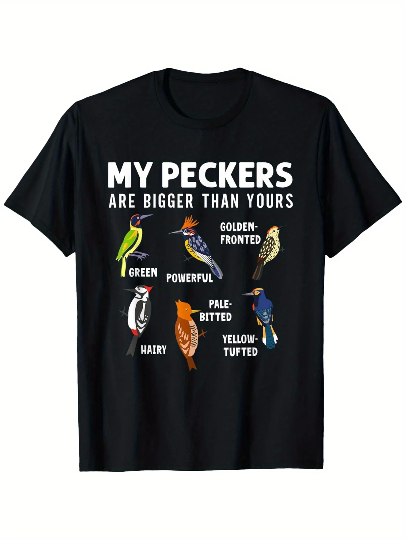 تي شيرت Woodpeckers "My Woodpeckers" - قطن 100%، هدية لمراقبة الطيور/جهاز طب العظام