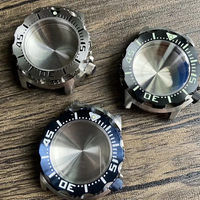 

HEIMDALLRWatch Case 42mm Stainless Steel Monster Diver Watch Case Sapphire Glass 200M Waterproof Suitable For NH35/36 Movement