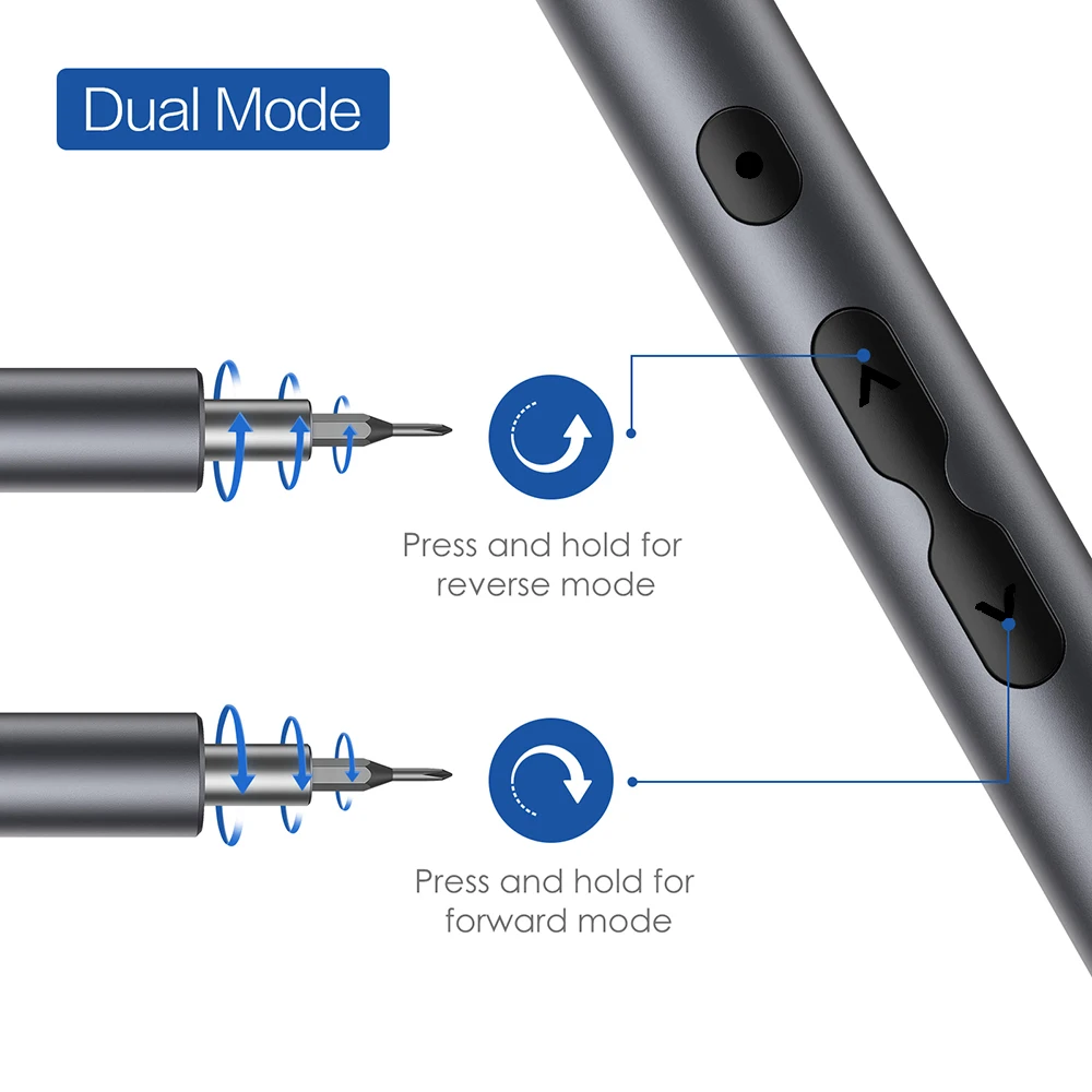 Set di cacciaviti elettrici Wireless Kit di tipo c ricaricabile di precisione Mini piccolo strumento Cordless per la riparazione di telefoni