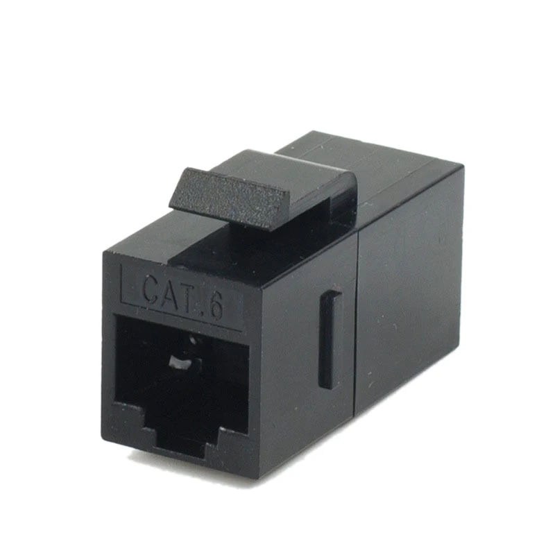 CAT6 Straight Through Module Shielded RJ45 Connector INFO Socket Ethernet Coupler Network Cable Adapter