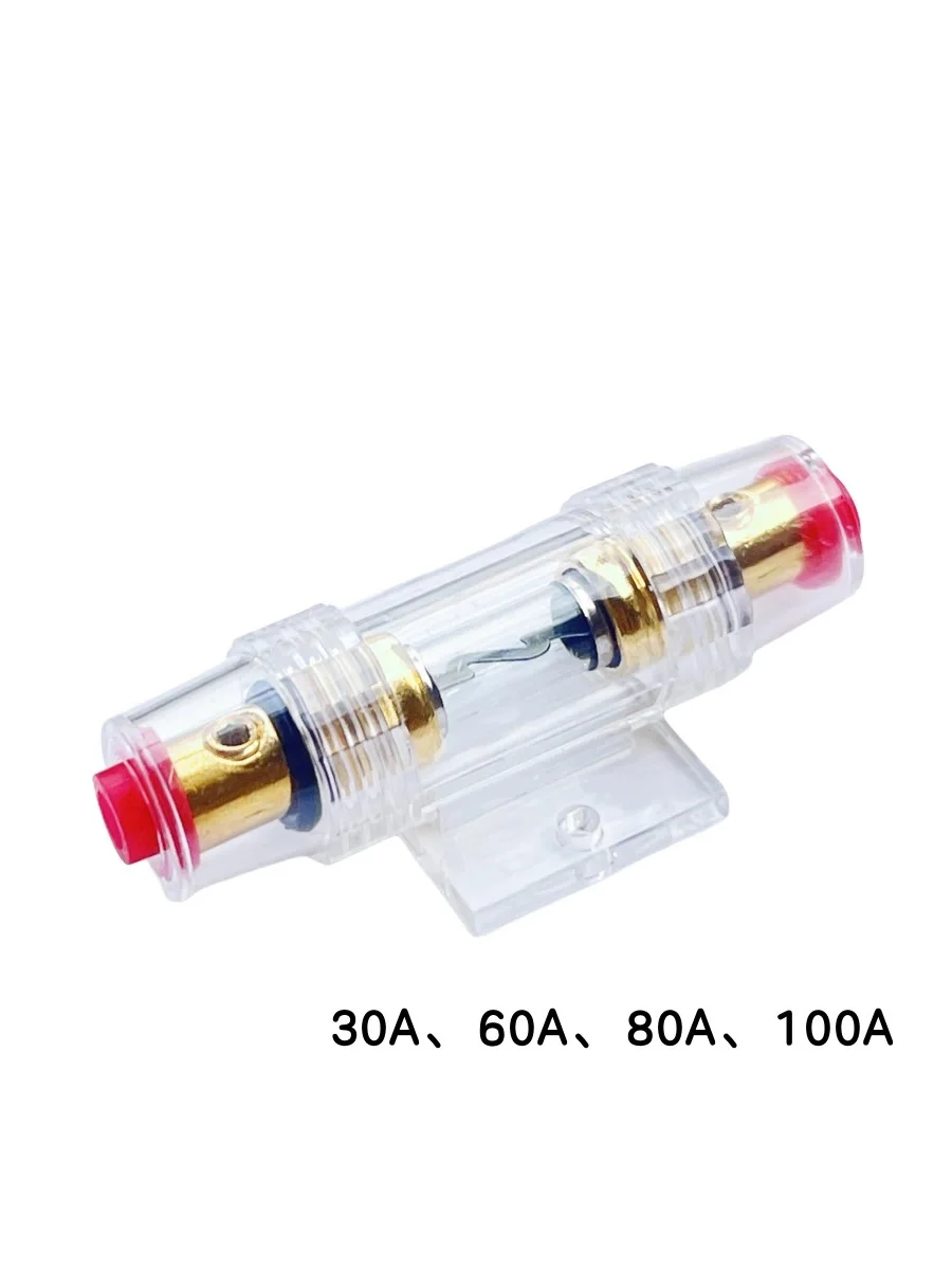 5pcs Car Auto Vehicle Amplifier Clear Fuse Holder 30A 60A 80A 100A