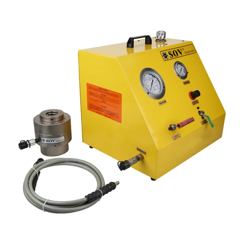 Napinacze hydrauliczne wysokociśnieniowe 150Mpa/1500Bar OEM z wymiennymi elementami górnostronnymi do napinania i zwalania śrub i gwintów GT1-LCB M24*3