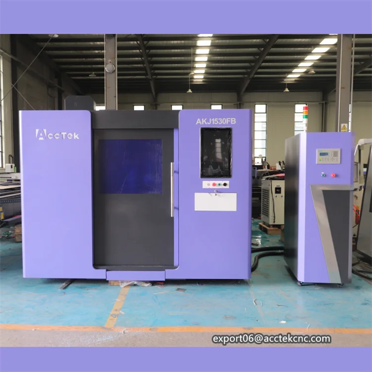 Industry Enclosed SS CS Metal Plate Fiber Laser Cutting Machine for Aluminum Brass Environmental Friendly Safe Cutter