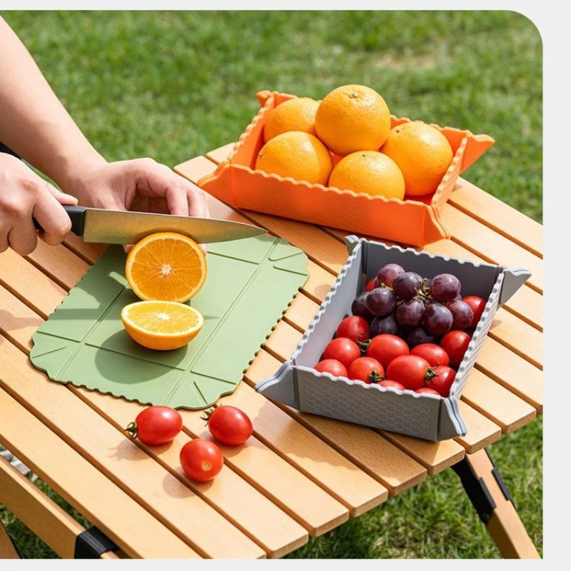 SILICONE THICKENED FOLDABLE HEAT INSULATION MAT FOLDING TABLE SCALD PREVENT MAT HIGH TEMPERATURE RESISTANT STORAGE MAT