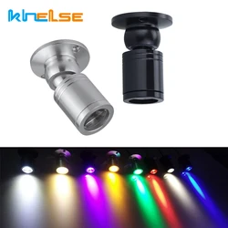 Mini foco LED para exhibición de joyas, lámpara de iluminación giratoria de 360 grados, 1W, 3W, para escaparate de vinos