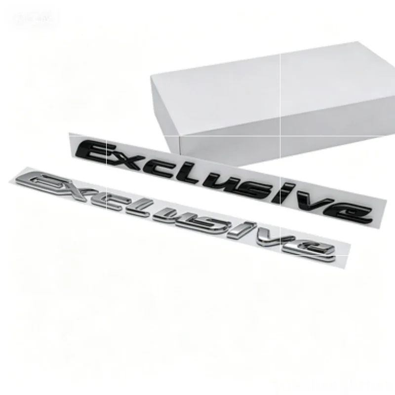 1pcs for Exclusive ABS Badge Nameplate Symbol Decal Car Emblem Car Rear Trunk Tailgate Logo Refit Letters Sticker Accessories