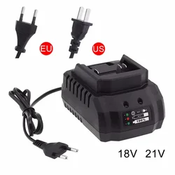 Battery Charger Suitable For Makita 18V 21V Li-ion Battery Portable Fast Charger for Makita Battery Replacement EU Plug US Plug