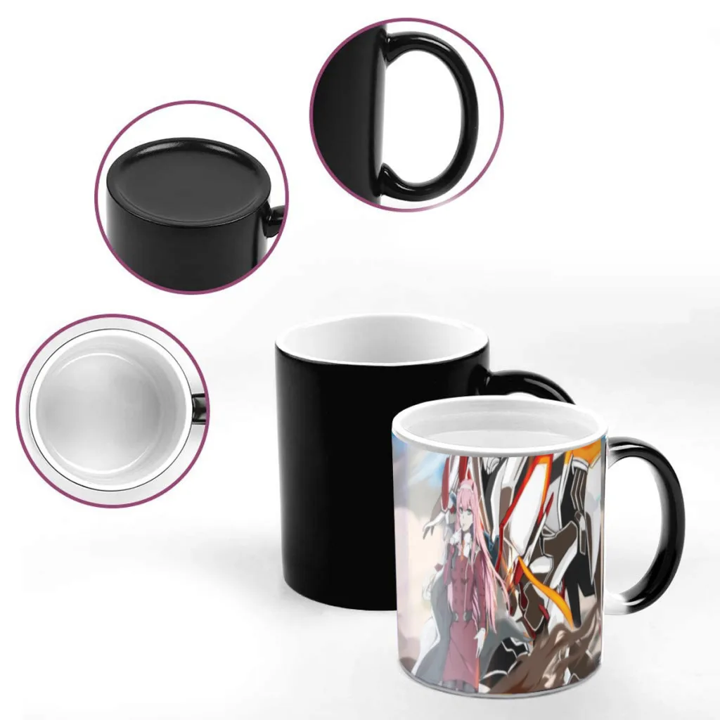 Japan Anime DARLING In The FRANXX Magic Hot Cold Heat Temperature Sensitive Color-Changing Coffee Tea Milk Mug Cup