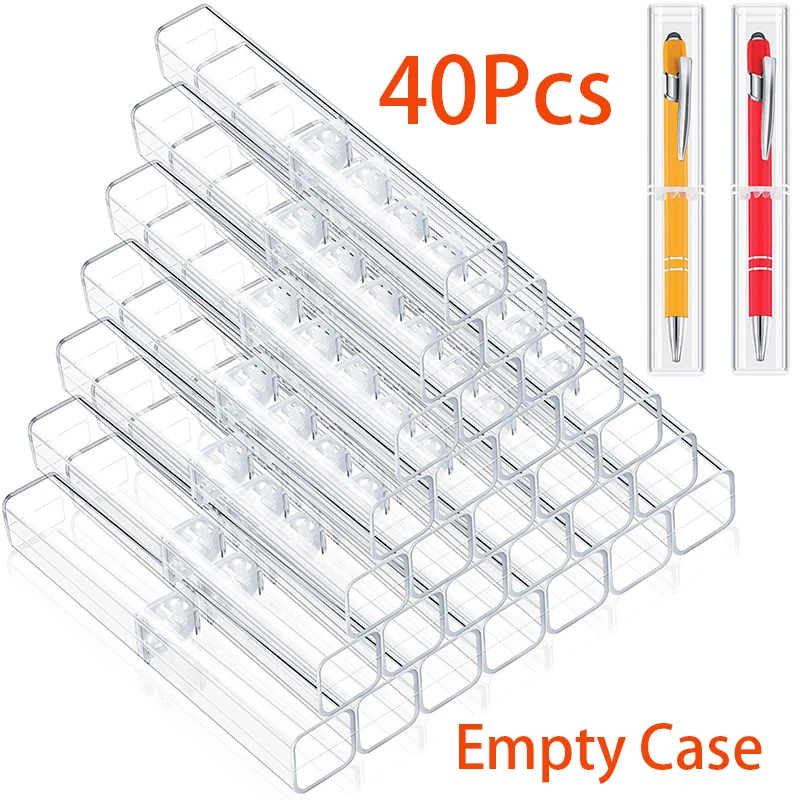 

40 шт., Пластиковые футляры для ручек и карандашей