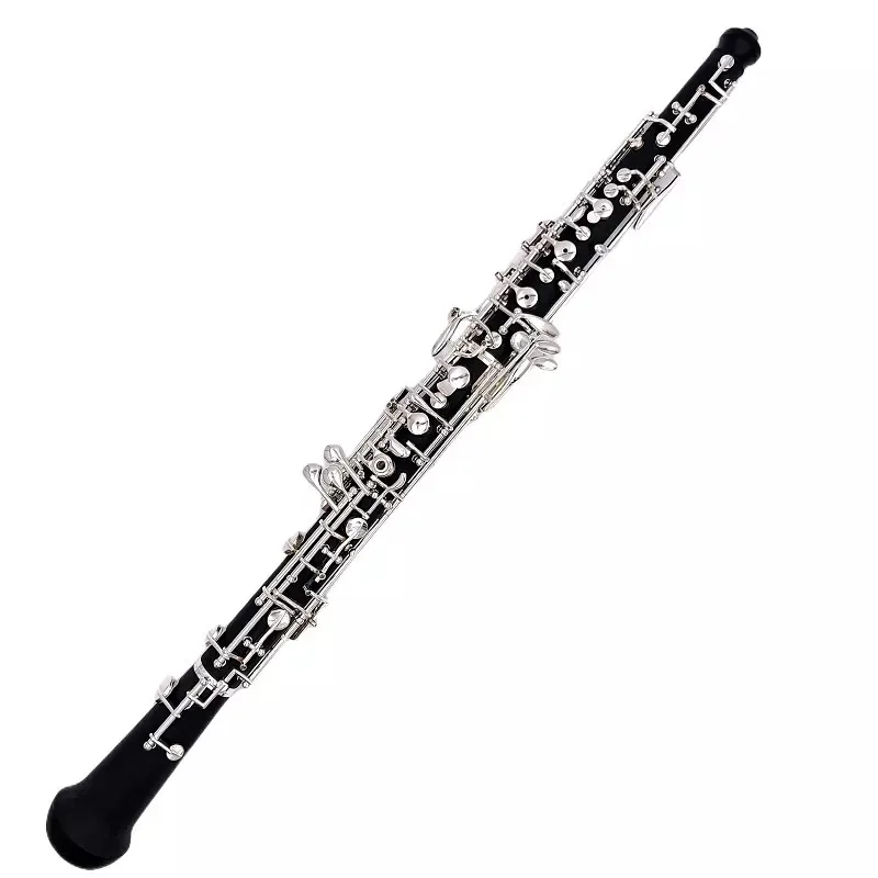 Fotografia 5: Oboe semiautomático de alta qualidade, chave C, corpo de ebonite com chave E, oboé banhado a prata, bom som