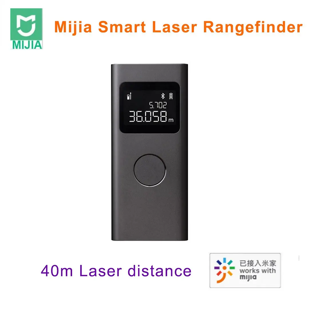 

Mijia Smart Laser Rangefinder 3mm High Precision 40m Laser Ranging Rechargable Mijia APP Multifunctional Measurement