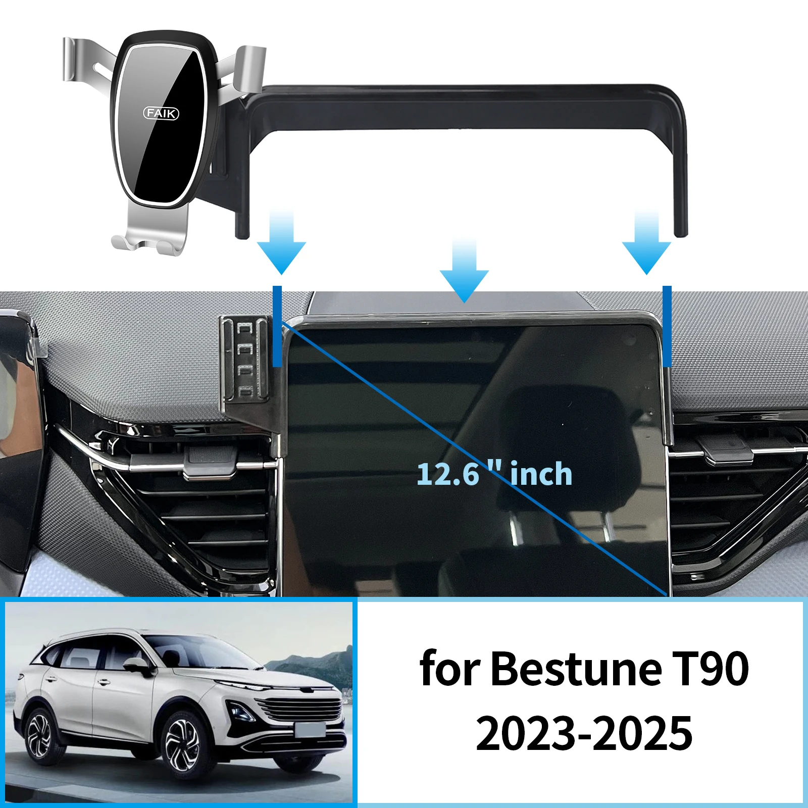 

for Bestune T90 2023 2024 2025 GPS Bracket Navigation Stand Auto Accessories