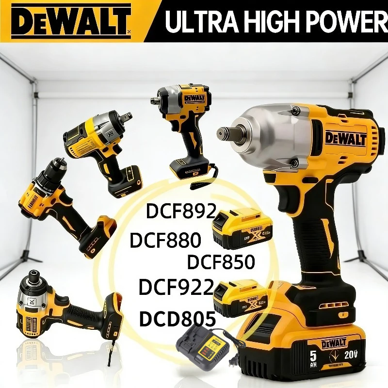 

Многофункциональные электроинструменты DeWalt: Беспроводная бесщеточная электродрель, электрический гайковерт, DCF892, DCF880, DCF922 для аккумуляторов 18В/20В.