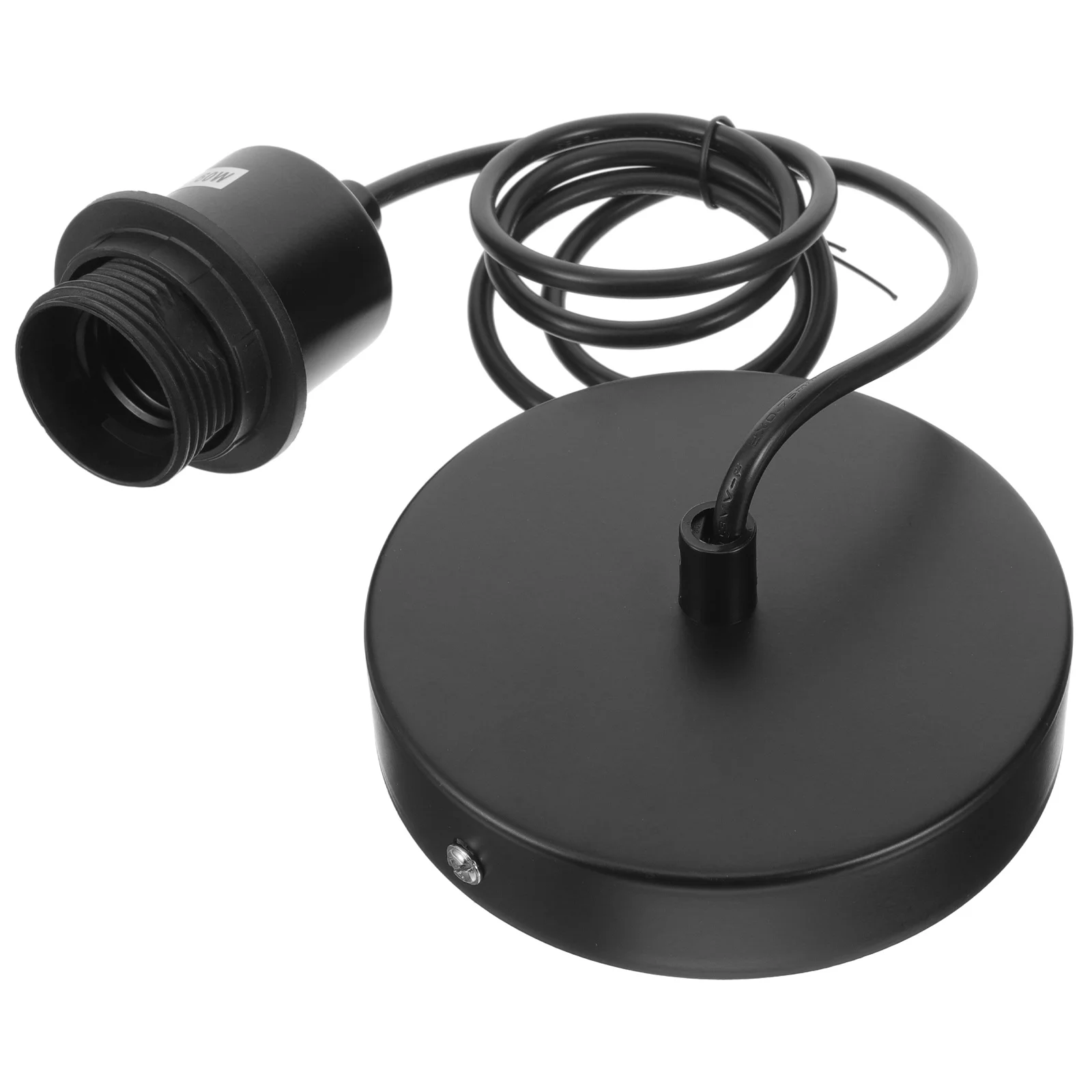 

Sturdy Metal Ceiling Light Holder E27 Screw Lamp Pendant Bulb Socket Industrial Lighting Fixture Durable Threaded Socket For