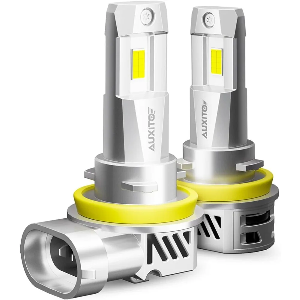 

H11 H8 H9 H16 LED Fog Light Bulbs, 30,000LM 6500K Super Bright White, Mini Size, Canbus-Ready, Plug & Play, IP68 Waterproof, Pa