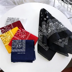 Hair Scarves Paisley Headband Cotton Square Scarf Cashew Flowers Printed Bandana DIY Hair Tie Band Sports Head Wraps Neckerchief