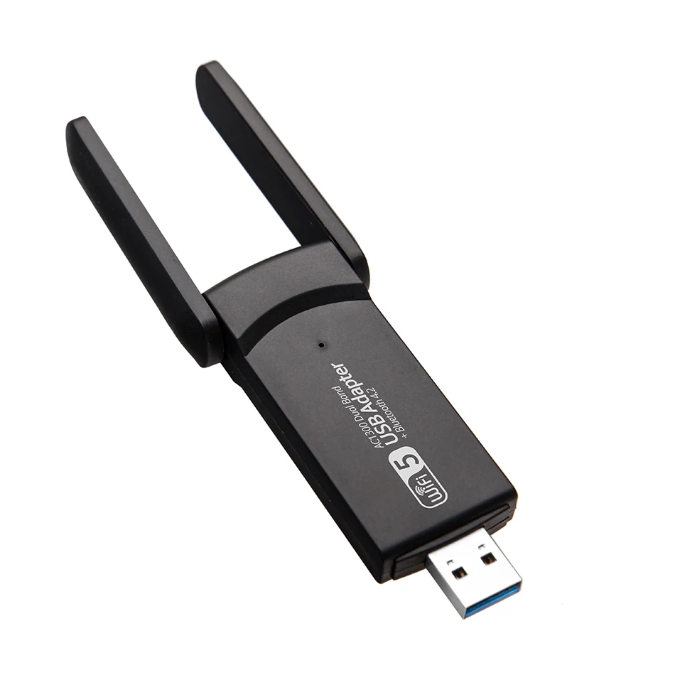 PC용 리시버 네트워크 카드 송신기, 1300M USB 와이파이 + 블루투스 호환 4.2 어댑터, 5G 무선 USB 와이파이 + BT, 2 인 1