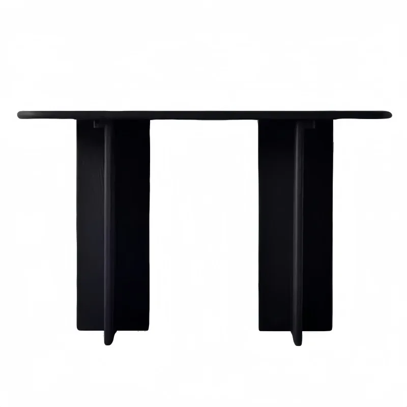 Log entrance table medieval high-grade wall ultra-narrow entrance table