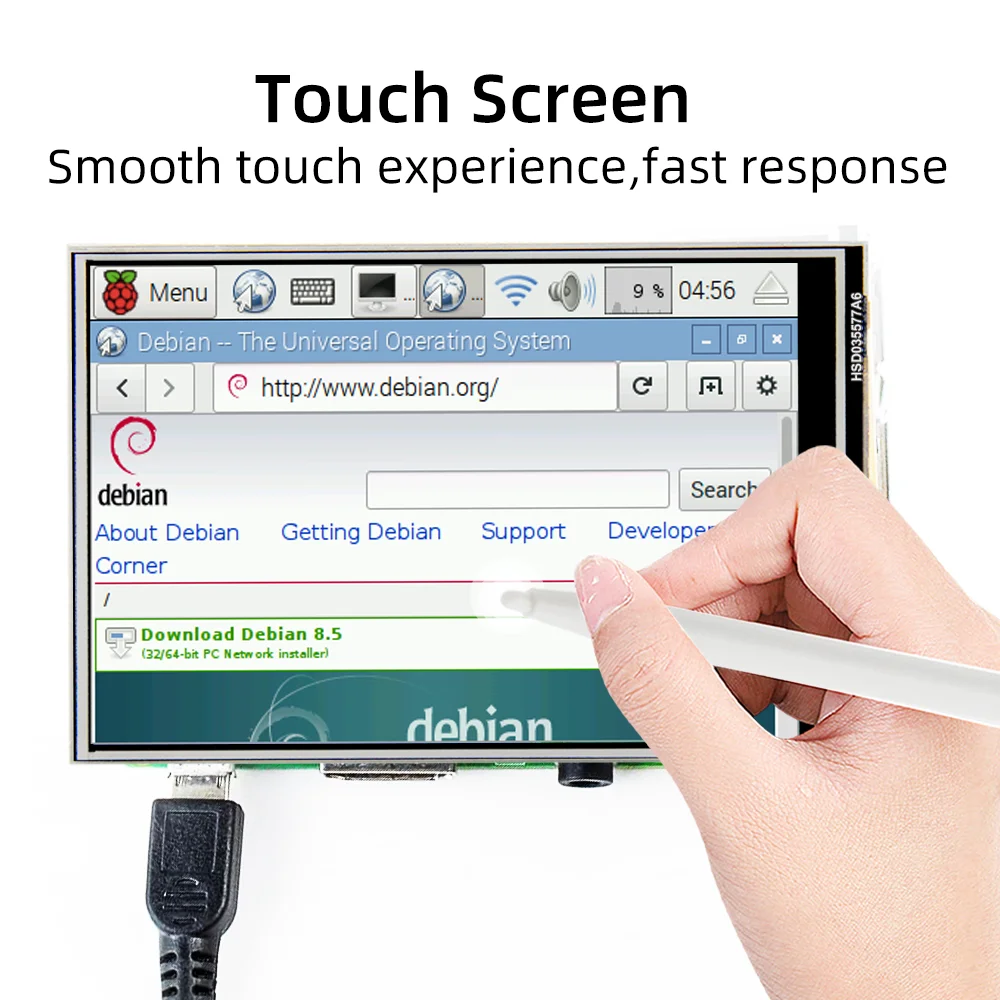 High Speed 125MHz SPI 3.5 Inch 320*480 LCD Display Touch Screen  LCD Module for Raspberry Pi A, A+, B, B+, 2B, 3B, 3B+,4,5