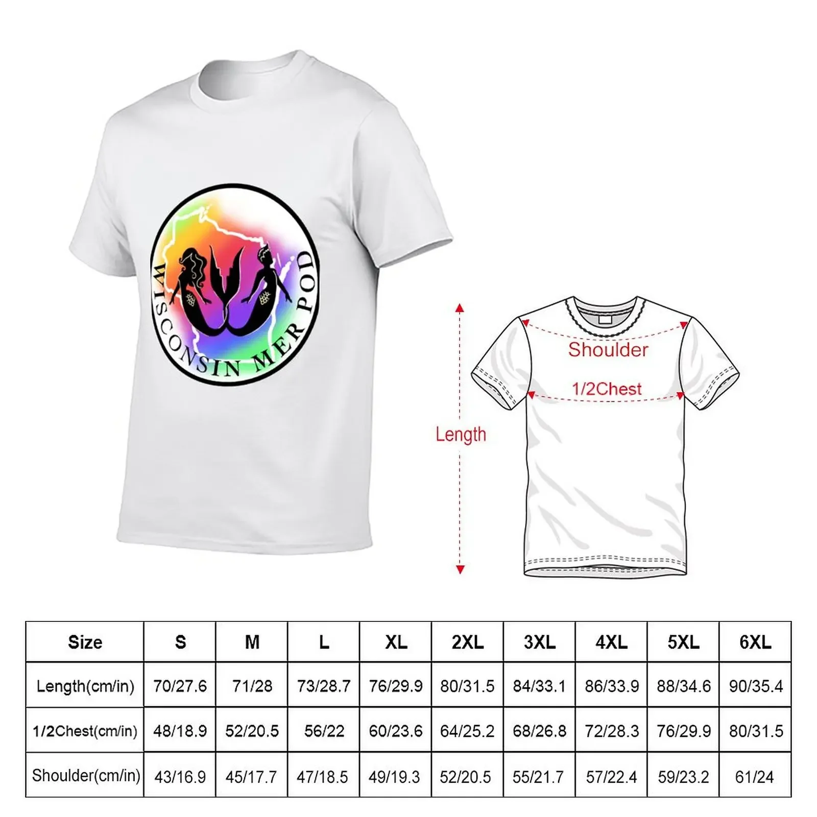 WI Mer Pod - Black Lettering/White Background T-Shirt Clothing Personalized t-shirt luxury t-shirt custom t shirt men t shirt