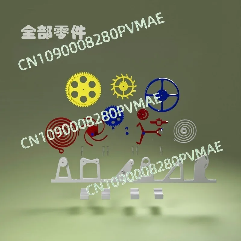 

3D-печати модель изготовления турбийона, структура эвакуации, имитация часов, модель механизма, часовой механизм ручной работы