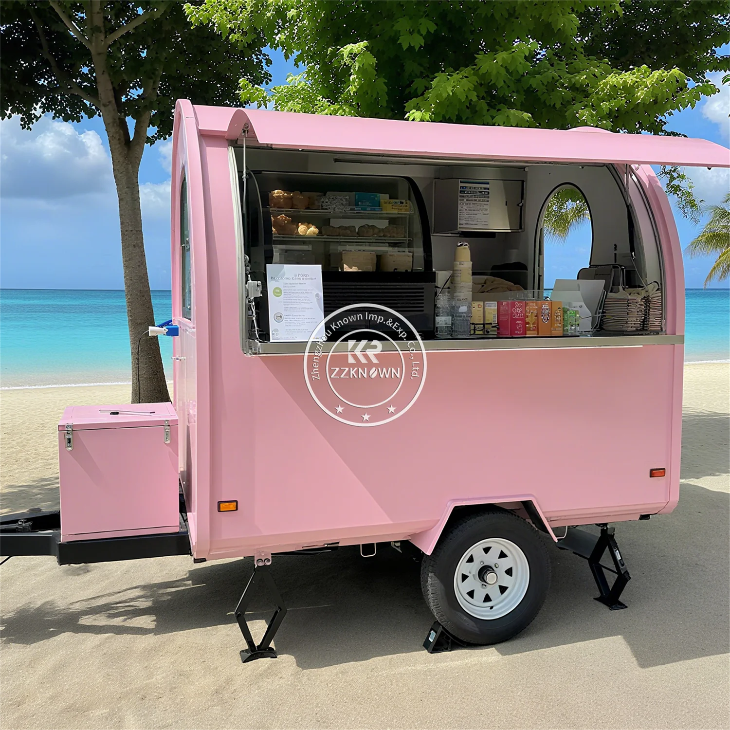 

Street Square Mobile Kitchen Bbq Fast Food Trailers Carts Fully Equipped Remolques Food Truck With Full Kitchen For Sale