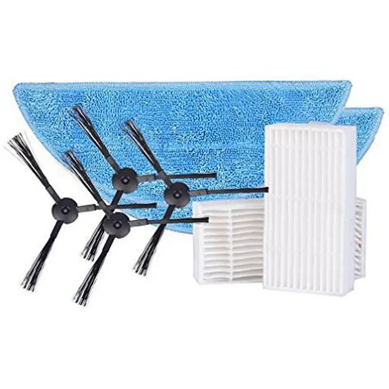 

ABKL-Side Brushx4 шт. (2 пары) + швабра X2 шт. + фильтр Hepa X2 ПК для Ilife V50 робот-пылесос аксессуары
