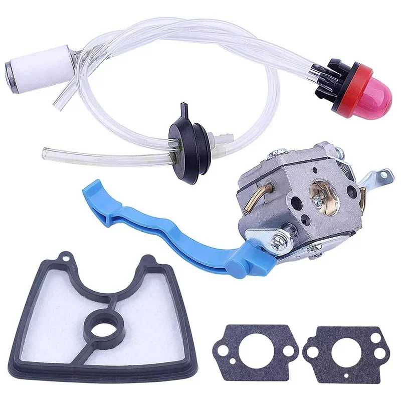 Carburetor with Air Fuel Filter Line Tune for Husqvarna 125B 125BX Leaf Blower Carb for Zama C1Q-W37 590460102 545081811