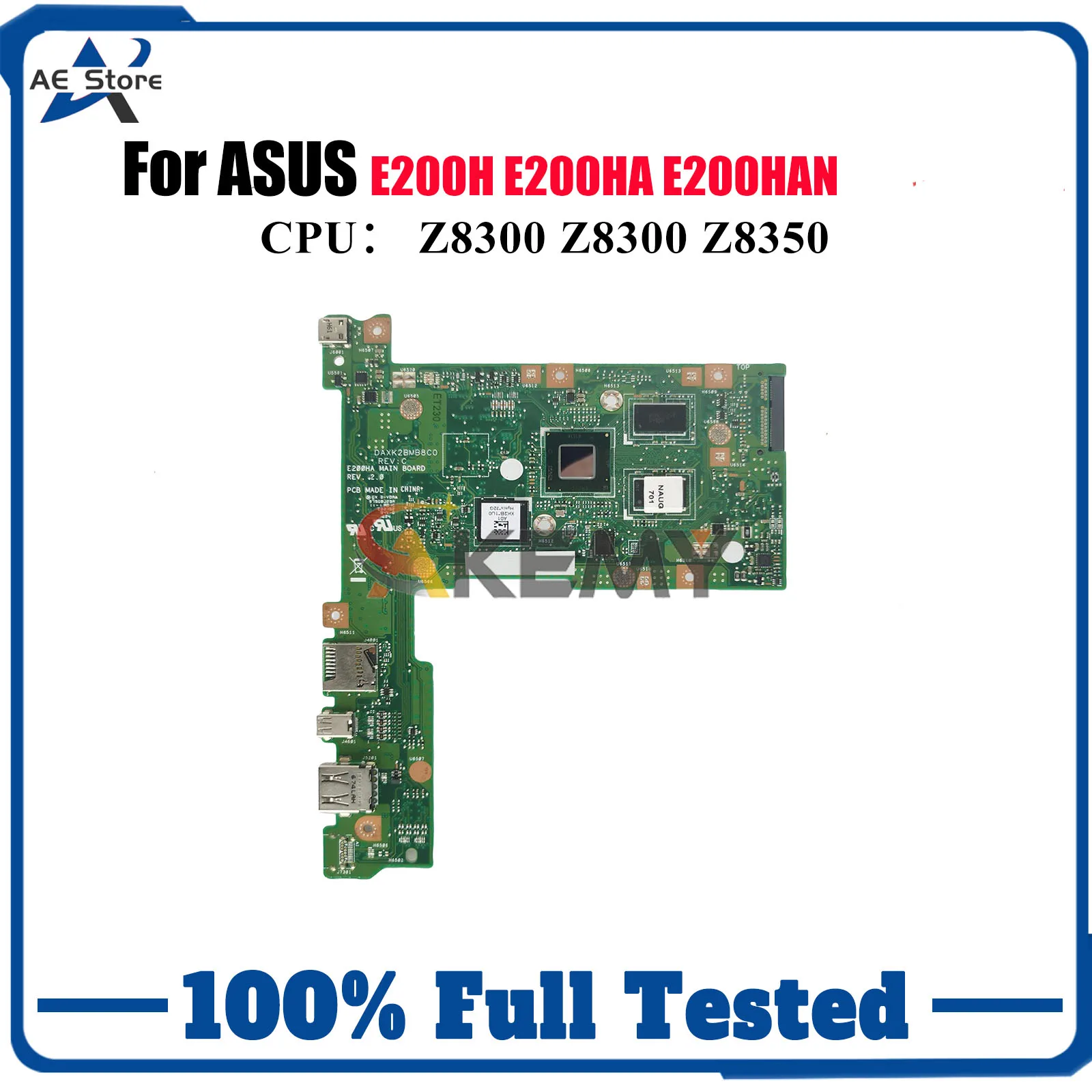 

E200HA Laptop Motherboard For ASUS EeeBook E200H E200HA E200HAN Notebook Mainboard With Z8300 100% tests OK fast shipping stk